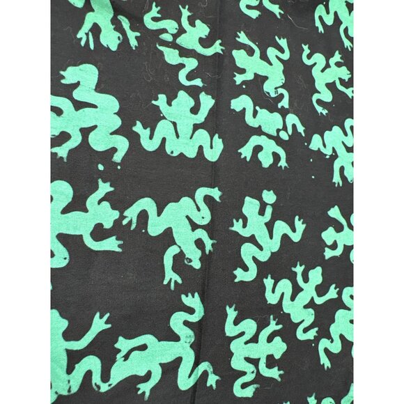 Green Frog Pattern Cotton Fabric 18x21" Sewing - Picture 3 of 3